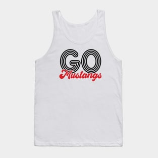 Go Mustangs - Volleyball Tank Top